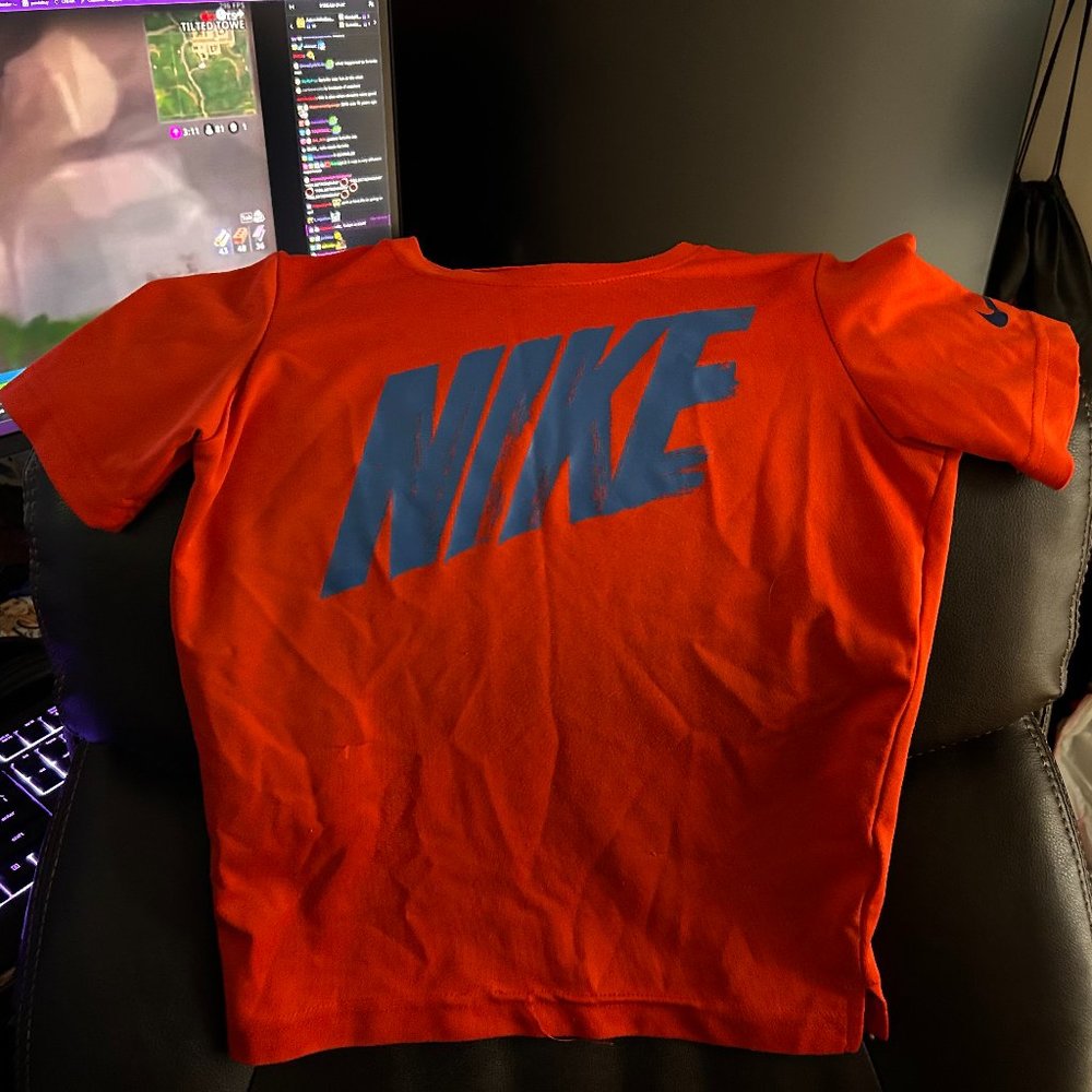 Boys Red Dry-Fit Nike T-shirt